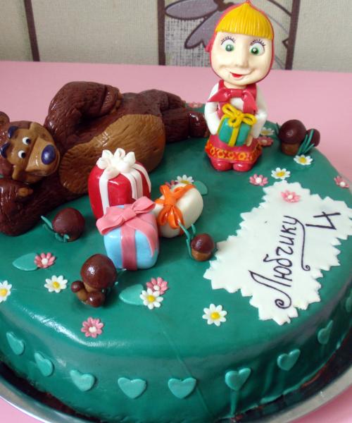 Торт &quot;Маша і Ведмідь&quot; - солодкі подарунки з нагоди свята