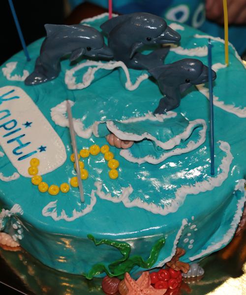 Тортик &quot;Море з дельфінами&quot;