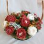 Зимовий кошик з трояндами - чудовий новорічний подарунок!