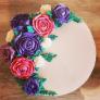Торт з кремовими квітами, торт з квітами, кремові квіти, жіночий торт